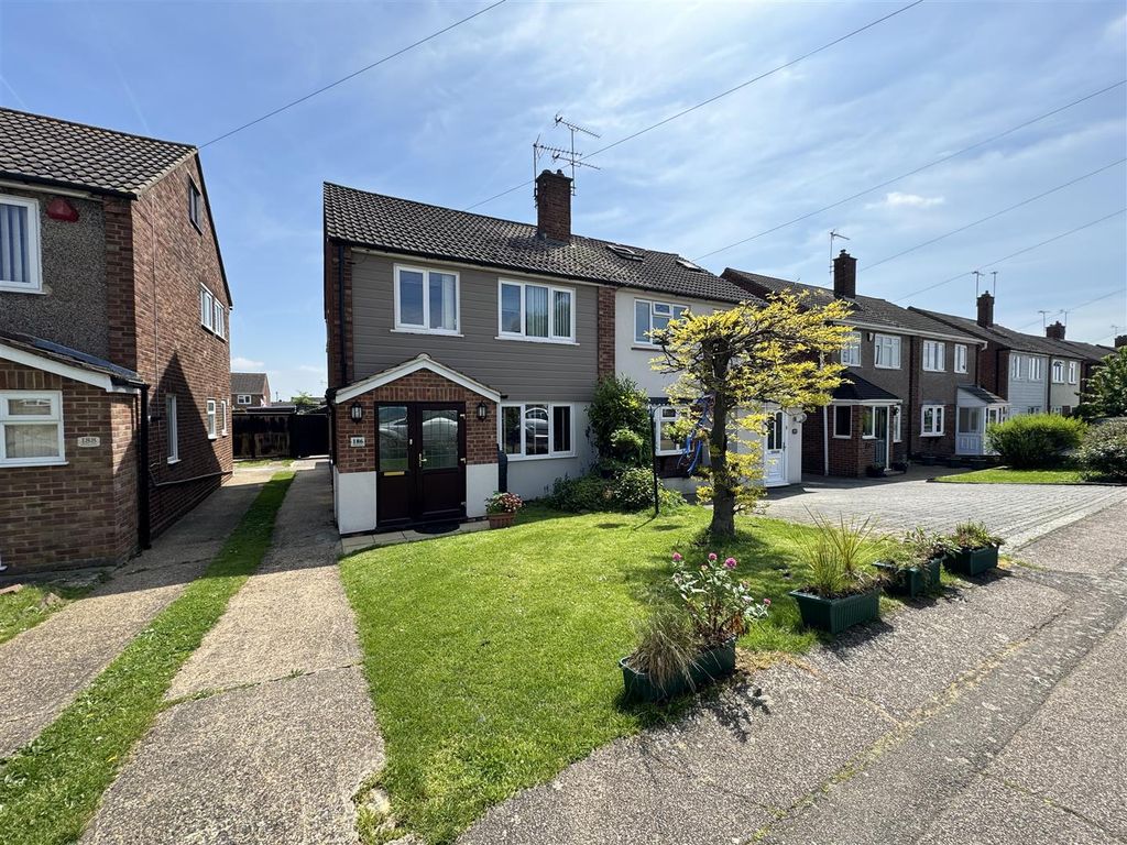 3 bed semi-detached house for sale in Abbotts Drive, Corringham ...