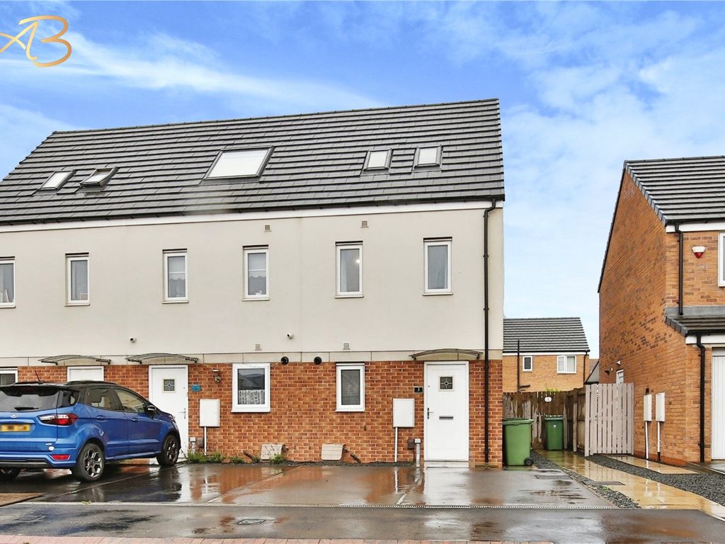 3 bed end terrace house for sale in Emerald Close, Hartlepool TS24, £