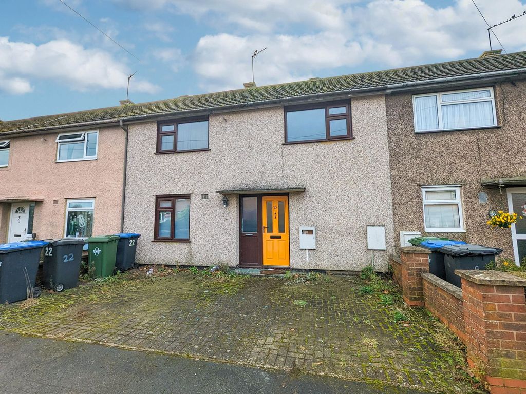 2 bed terraced house for sale in Elizabeth Way, Long Lawford CV23, £