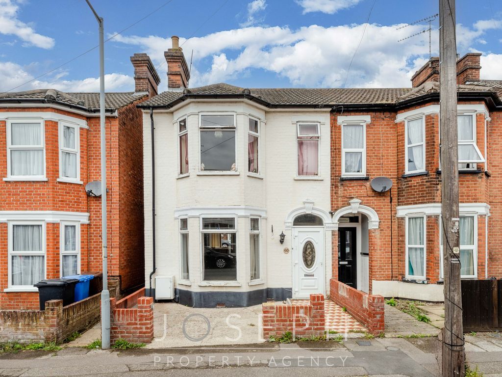 3 bed semidetached house for sale in All Saints Road, Ipswich IP1, £