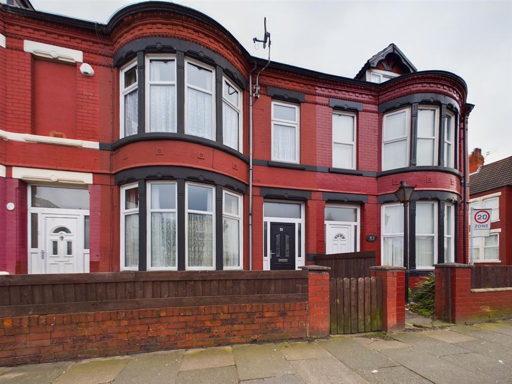 4 bed terraced house for sale in Liscard Road, Wallasey CH44, £174,950