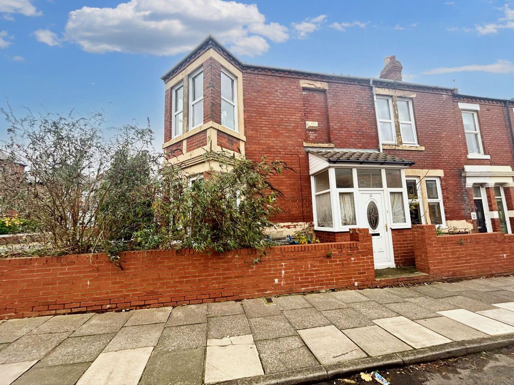 3 bed terraced house for sale in Lansdowne Terrace, North Shields NE29