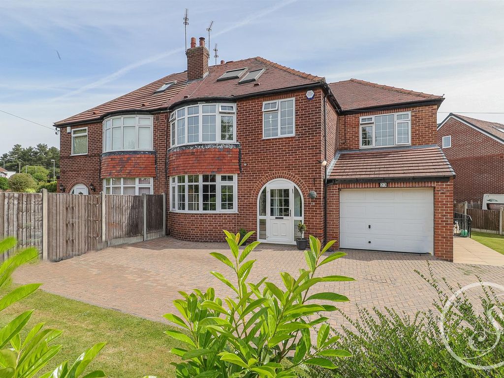 5 bed semidetached house for sale in The Fairway, Alwoodley, Leeds