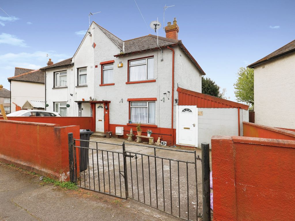 3 bed semidetached house for sale in Mervyn Road, Tremorfa, Cardiff