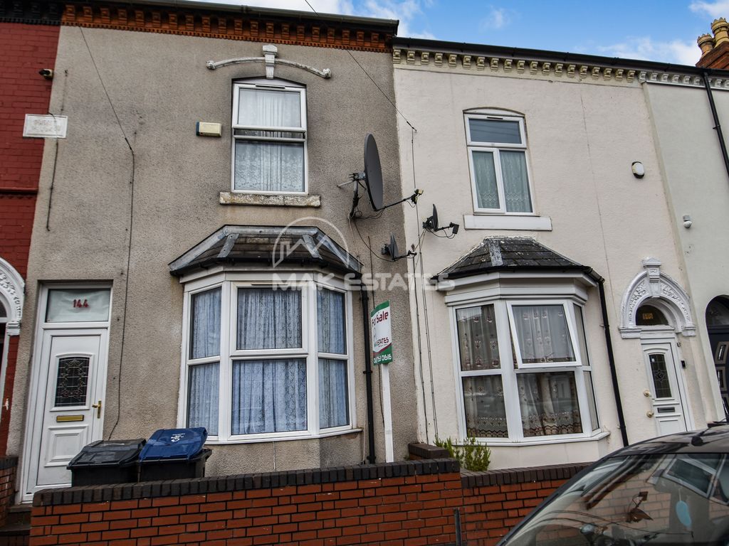 3 bed terraced house for sale in Ombersley Road, Birmingham B12, £