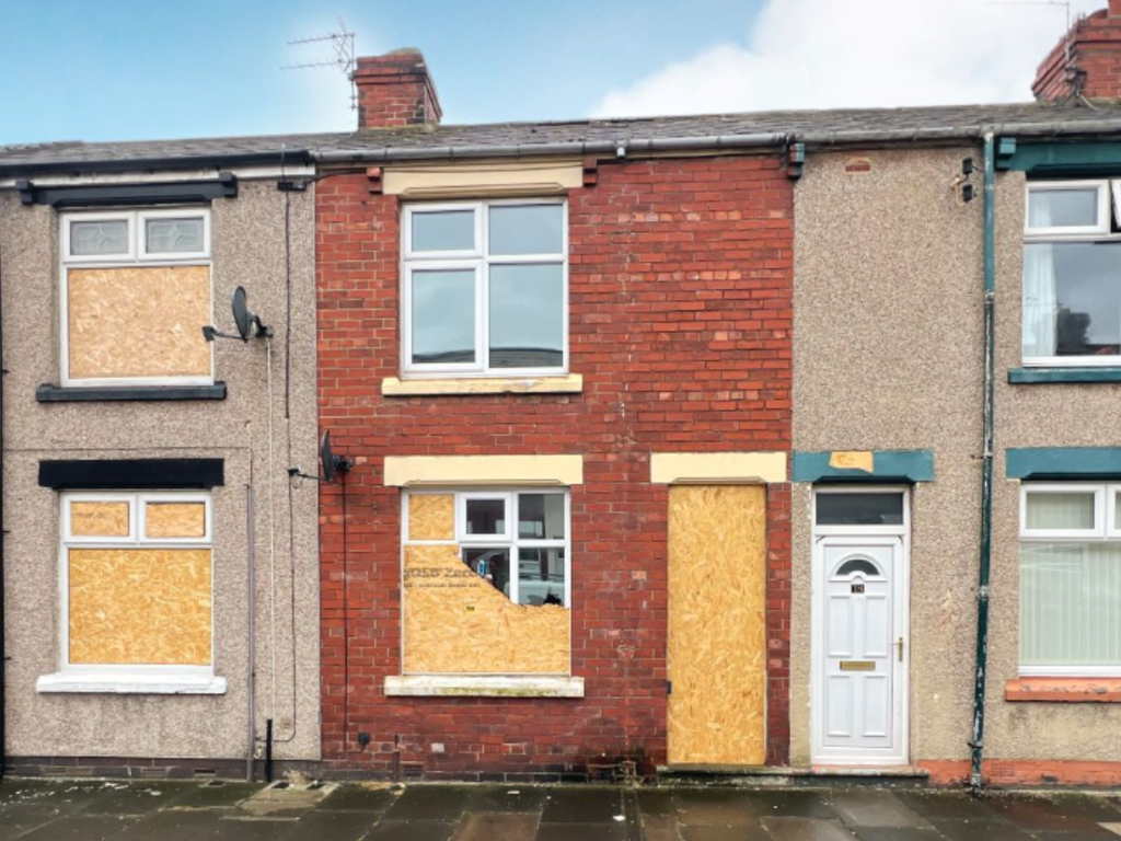 2 bed terraced house for sale in Rugby Street, Hartlepool TS25, £15,000