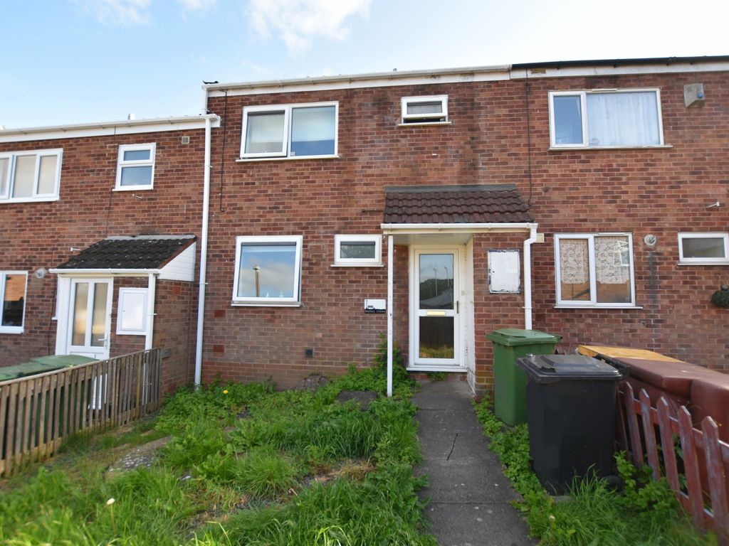 3 bed terraced house for sale in Astley Close, Redditch B98, £160,000