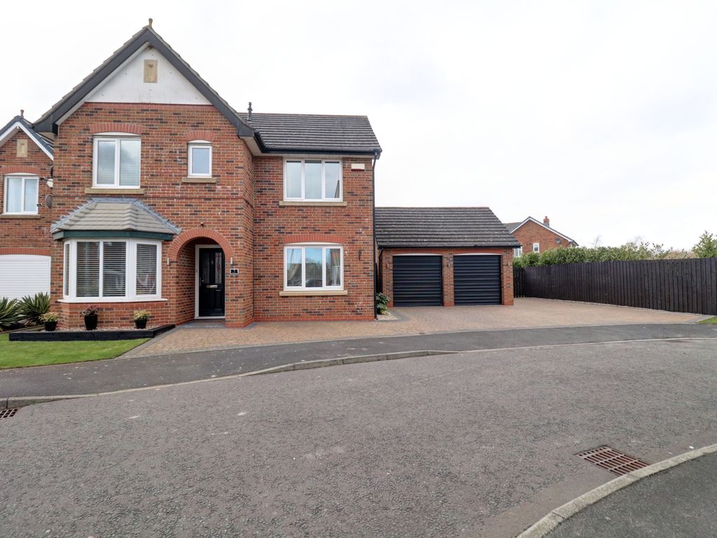 4 bed detached house for sale in Burghley Gardens, Pegswood, Morpeth