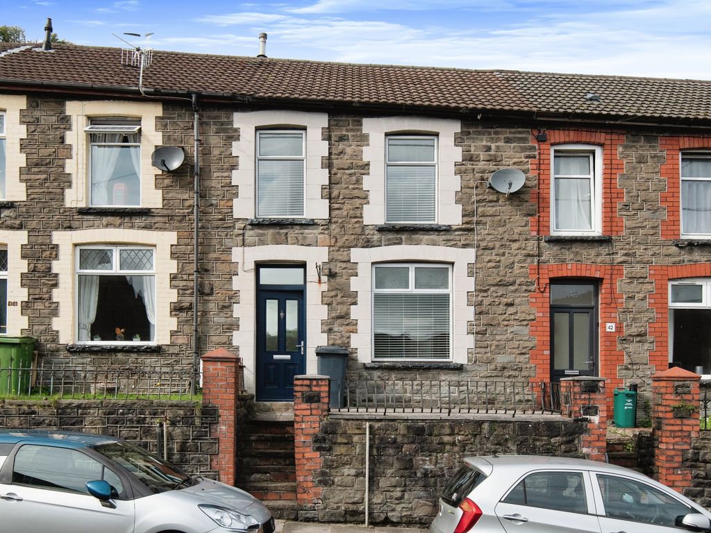 4 bed terraced house for sale in Aberdare Road, Mountain Ash CF45, £