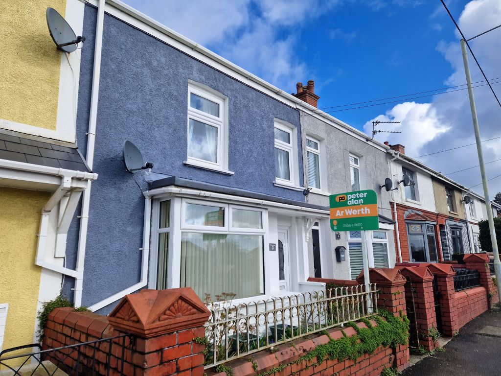 2 bed terraced house for sale in Pleasant View, Cefn Cribwr, Bridgend