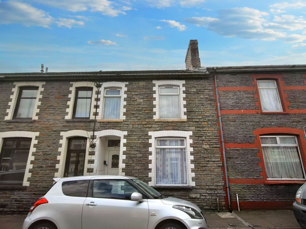 3 bed terraced house for sale in Henry Street, Bargoed CF81, £94,950