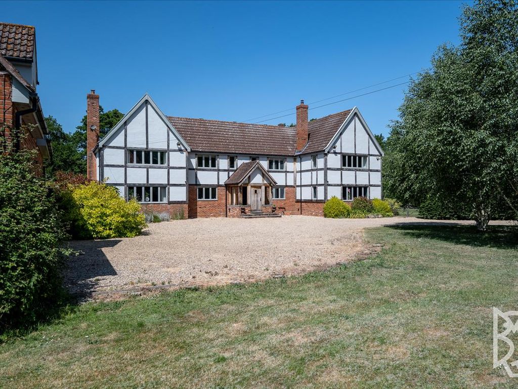 6 bed detached house for sale in Lamarsh Road, Alphamstone, Sudbury CO8