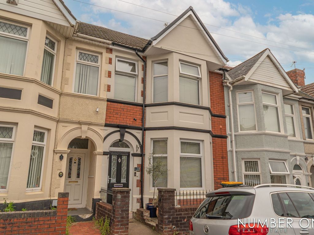 3 bed terraced house for sale in Windsor Road, Newport NP19, £220,000