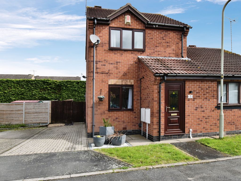 2 bed semidetached house for sale in Foxton Lock Close, Wigston