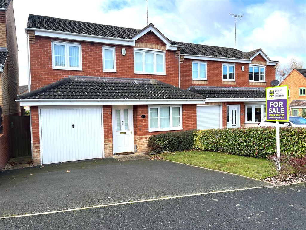 3 bed detached house for sale in Canterbury Drive, Rugeley WS15, £