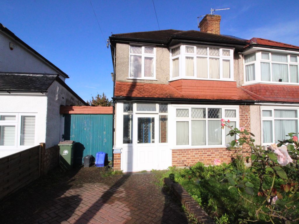 3 bed semidetached house for sale in Brocks Drive, North Cheam SM3, £