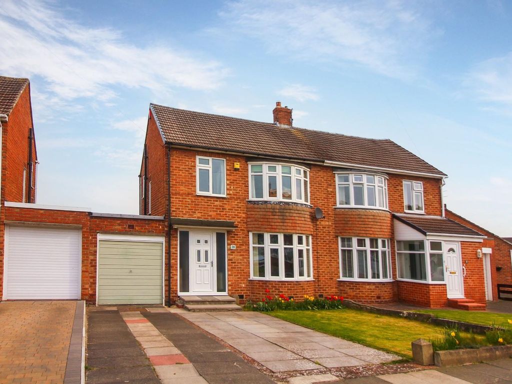 3 bed semidetached house for sale in Hayes Walk, Wideopen, Newcastle