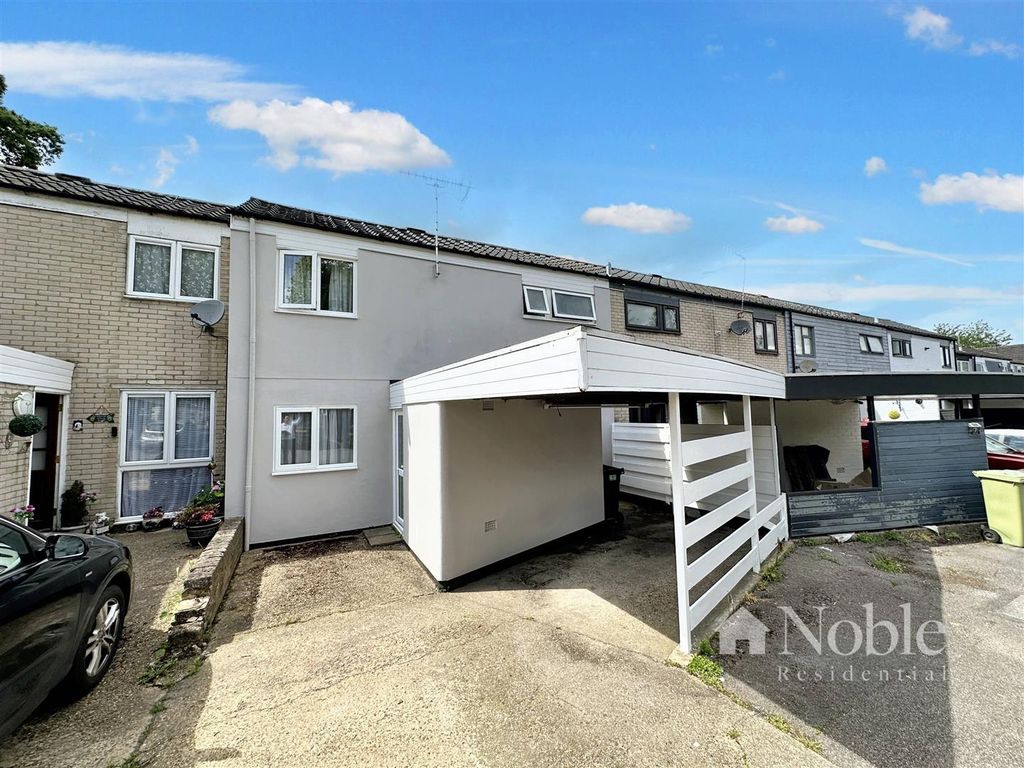 3 bed terraced house for sale in Tyrell Rise, Warley, Brentwood CM14, £