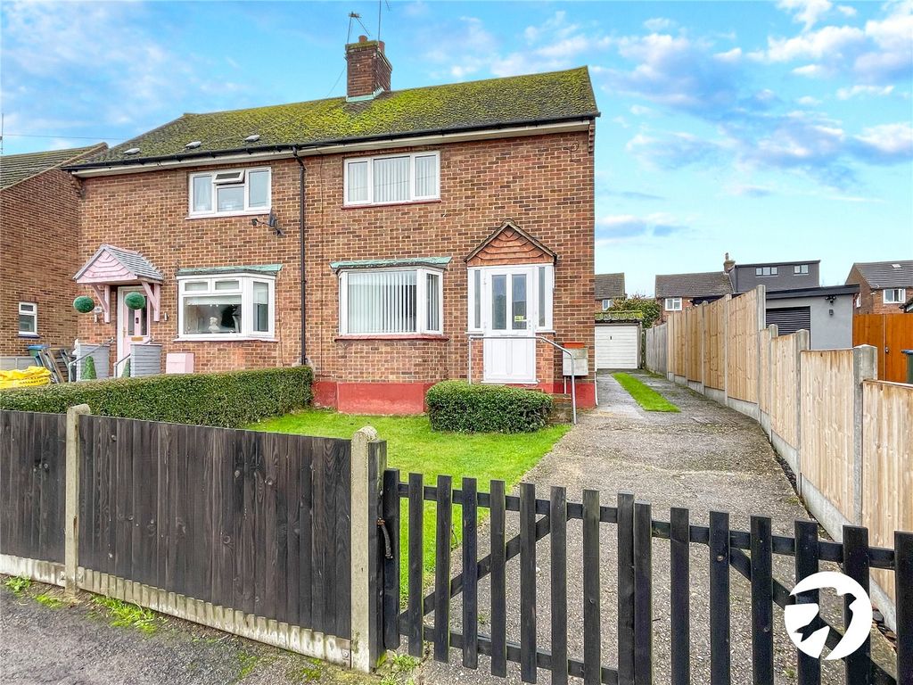 2 bed semidetached house for sale in Rowan Road, Swanley, Kent BR8, £