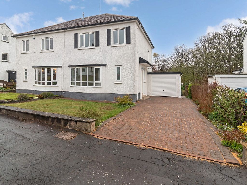 3 bed semidetached house for sale in Crawford Road, Milngavie, Glasgow