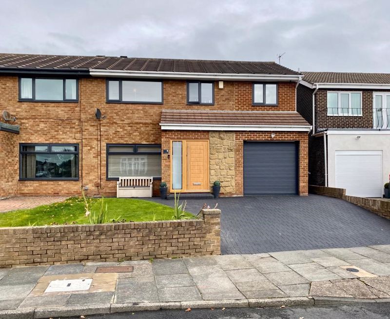 4 bed semidetached house for sale in Moor Close, North Shields NE29, £