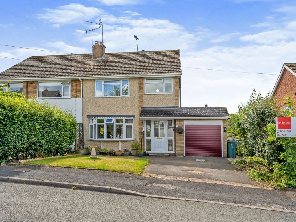3 bed semidetached house for sale in Beech Road, Eccleshall, Stafford