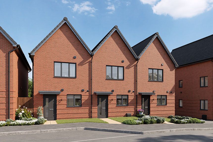 New home, 2 bed end terrace house for sale in "The Hawthorn" at Curbridge, Botley, Southampton