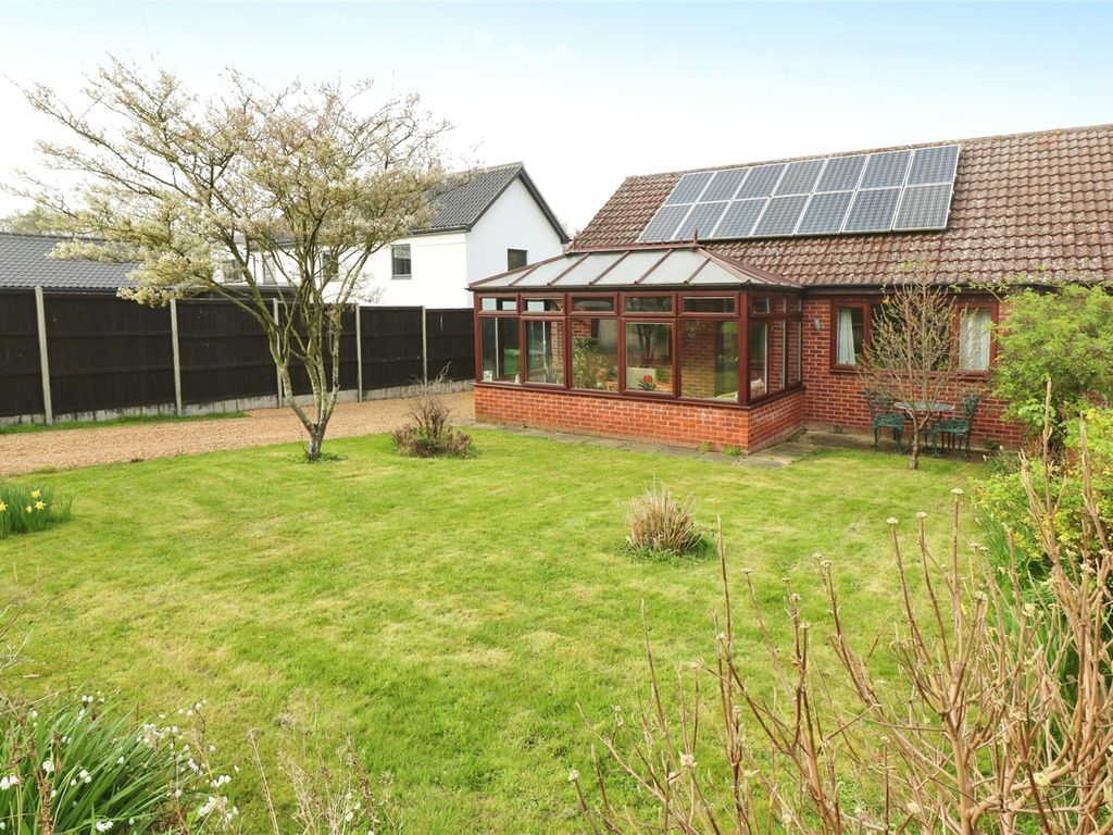 2 bed bungalow for sale in High Street, Wicklewood, Wymondham, Norfolk