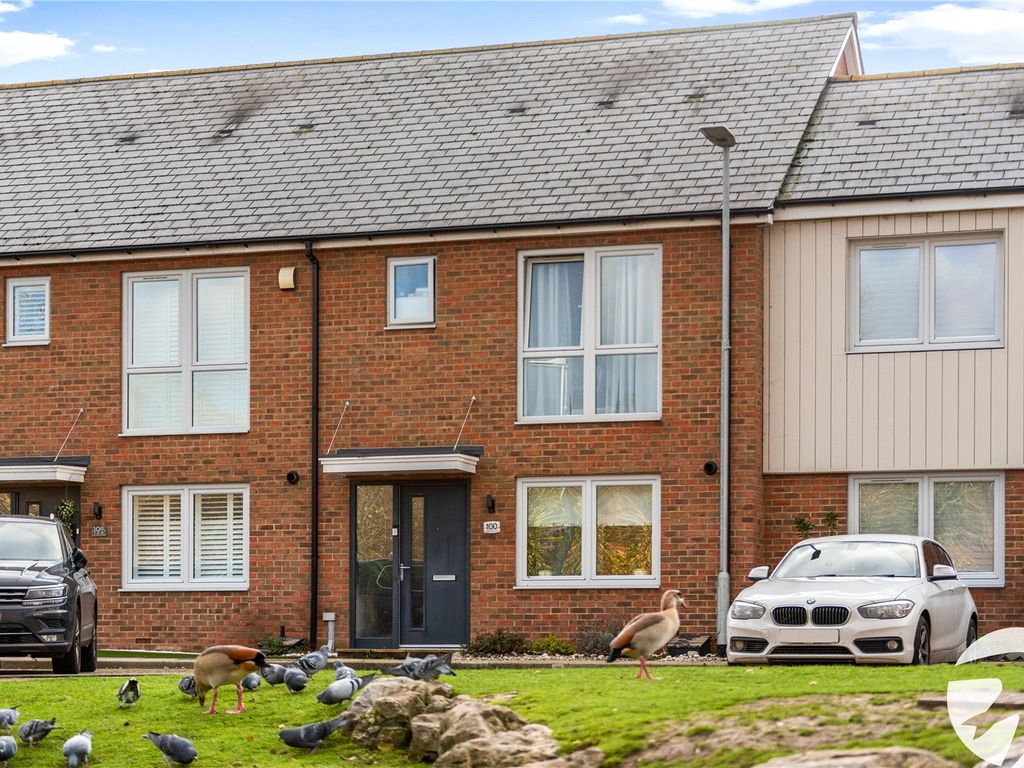 3 bed terraced house for sale in Castleridge Drive, Greenhithe, Kent