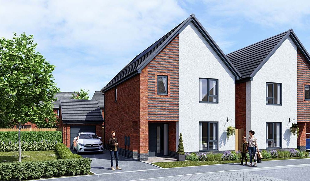 New home, 3 bed detached house for sale in "The Eucalyptus" at Lees