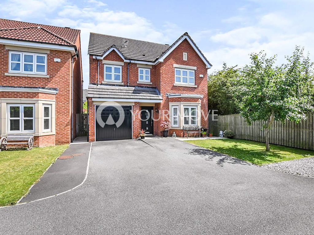 4 bed detached house for sale in The Brambles, New Hartley, Whitley Bay