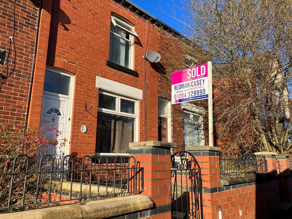 2 bed terraced house for sale in Mornington Road, Bolton BL1, £129,500