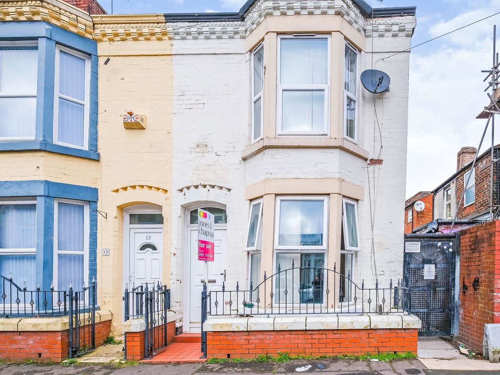 3 bed end terrace house for sale in Dial Street, Liverpool L7, £120,000
