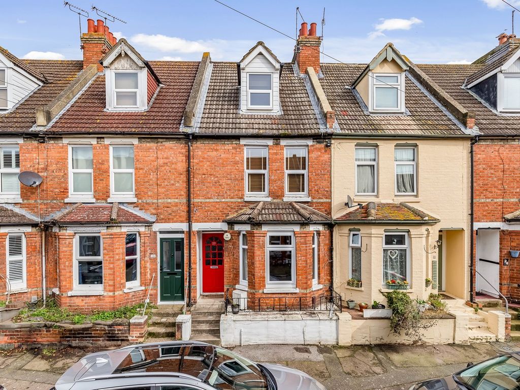 3 bed terraced house for sale in Ethelbert Road, Folkestone CT19, £