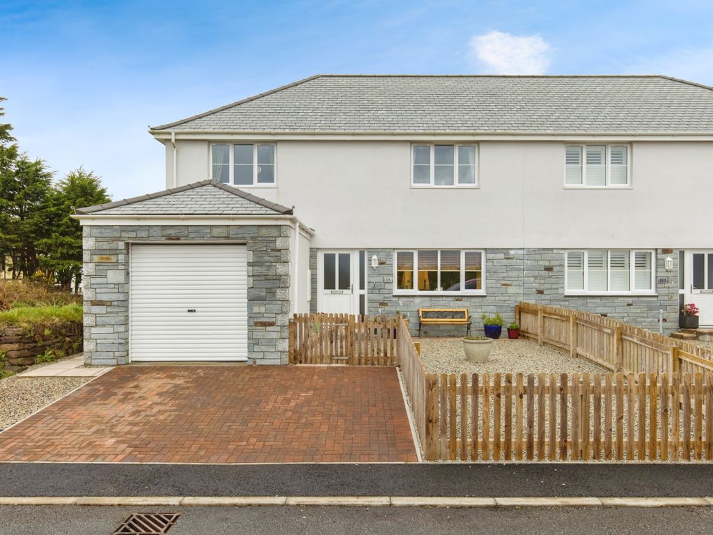 3 bed semidetached house for sale in Todda Close, Bolventor