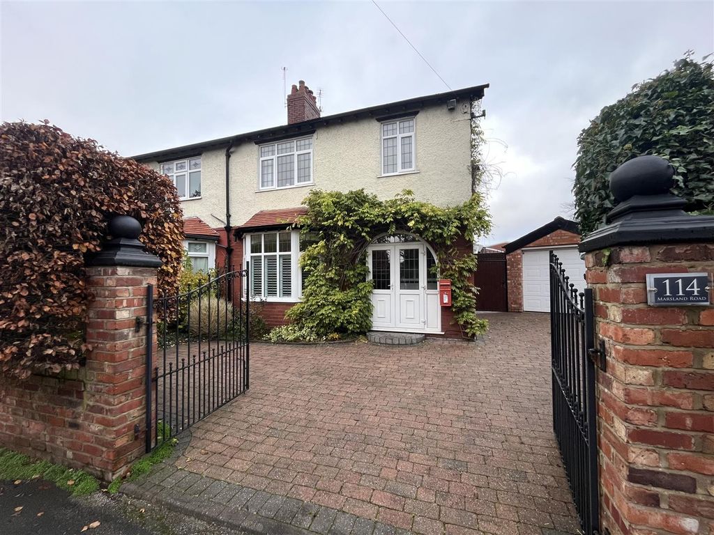 4 bed semidetached house for sale in Marsland Road, Sale M33, £650,000