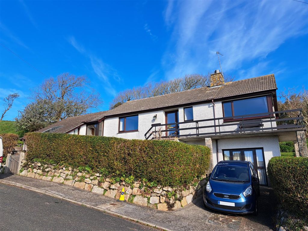 4 bed detached bungalow for sale in Gwelenys Road, Mousehole, Penzance