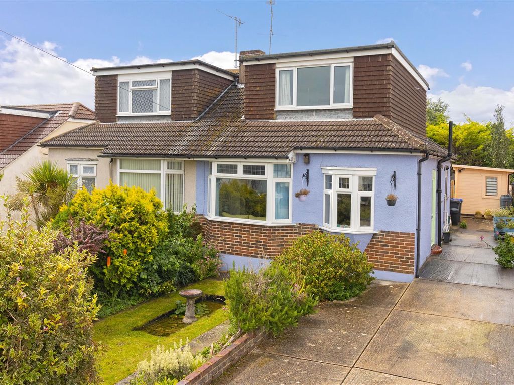3 bed semidetached bungalow for sale in Lewis Road, Lancing BN15, £