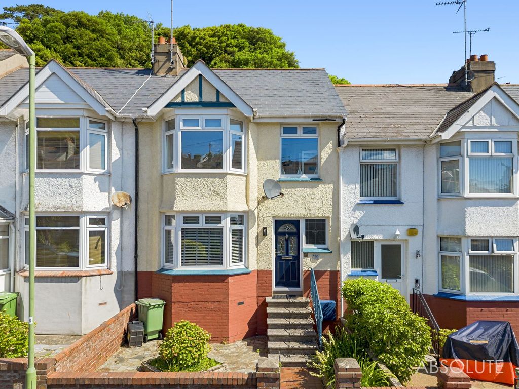 3 bed terraced house for sale in Clifton Road, Paignton TQ3, £240,000