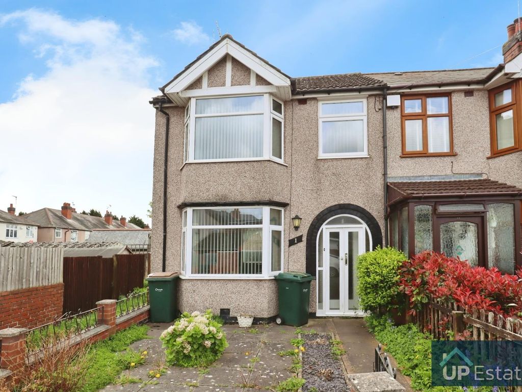3 bed end terrace house for sale in Alder Road, Coventry CV6, £190,000