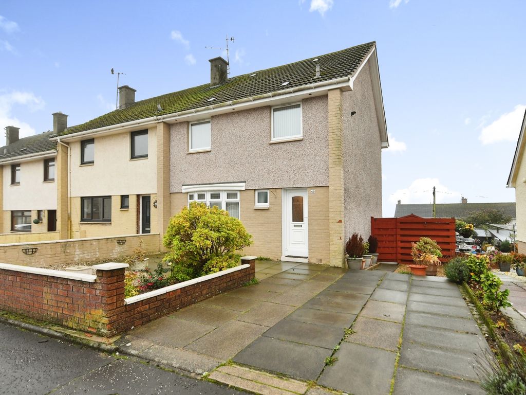 3 bed end terrace house for sale in Glencraig Street, Ayr KA6, £89,000