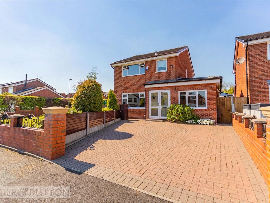 4 bed detached house for sale in Shaftesbury Drive, Heywood, Greater Manchester OL10, £335,000