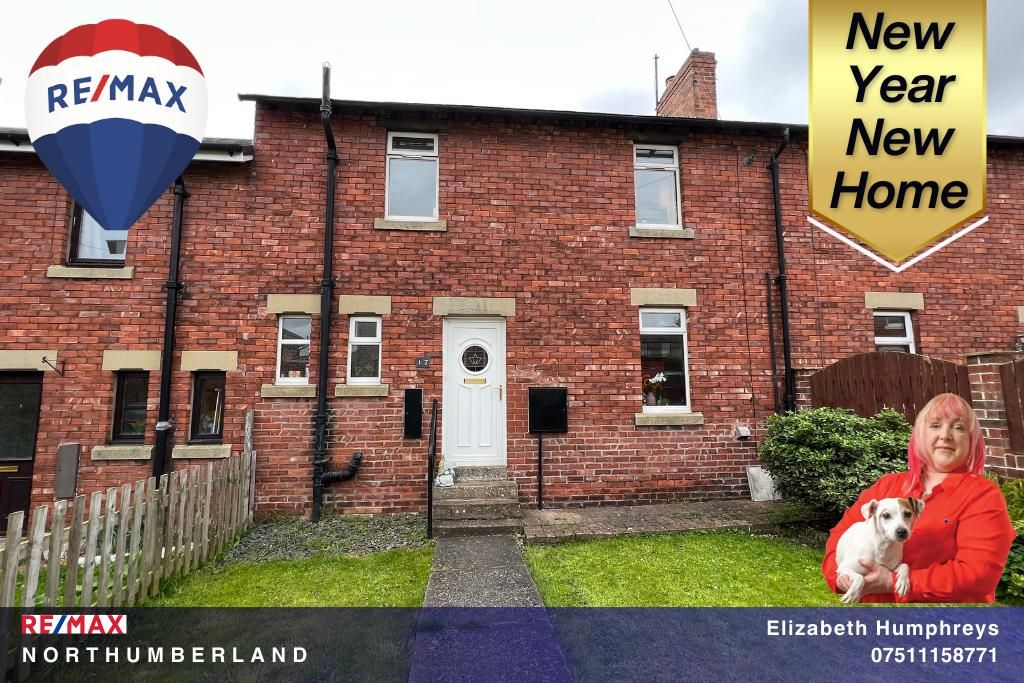 2 bed terraced house for sale in York Crescent, Alnwick NE66, £130,000