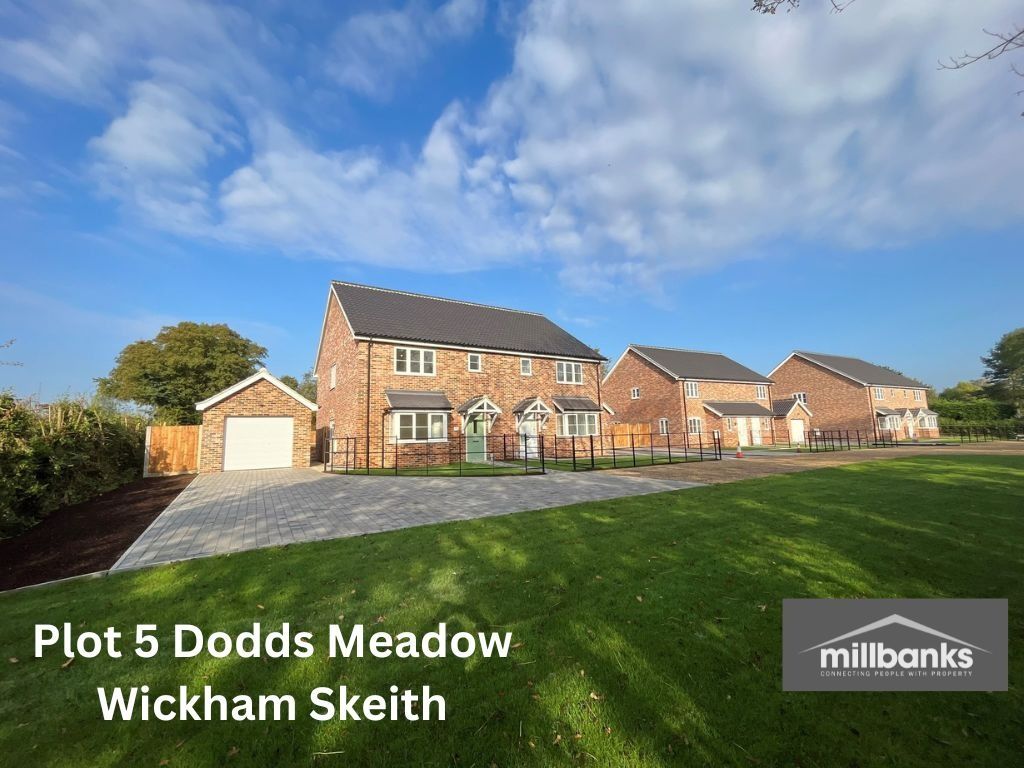 3 bed semidetached house for sale in Plot 5 Dodds Meadow, Wickham Skeith, Eye, Suffolk IP23, £