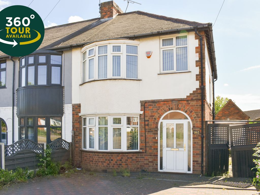 3 bed semidetached house for sale in Harborough Road, Oadby, Leicester