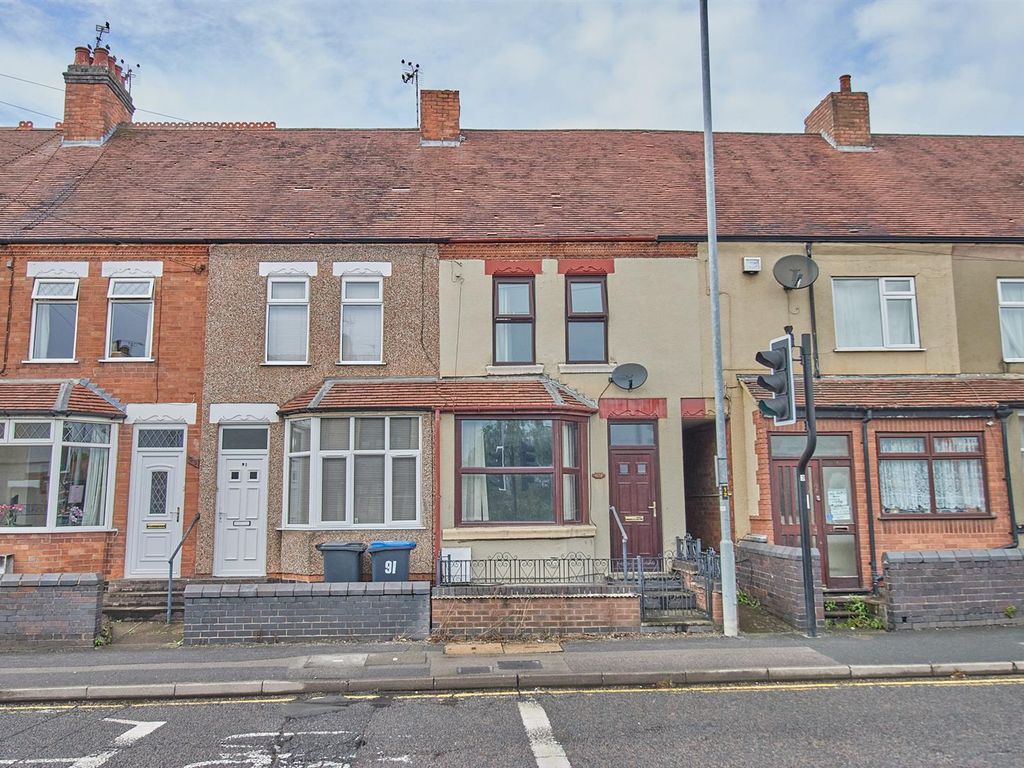 3 bed terraced house for sale in Rugby Road, Hinckley LE10, £165,000