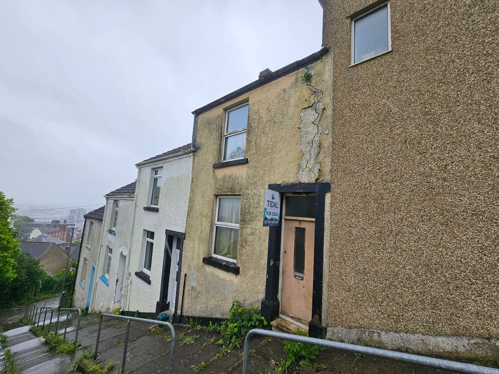 2 bed terraced house for sale in Harries Street, Swansea SA1, £55,000