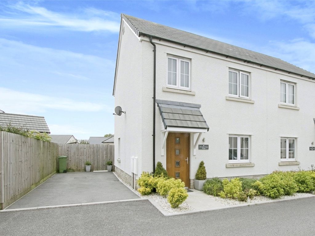 2 bed semidetached house for sale in Great Close Road, St. Erme, Truro