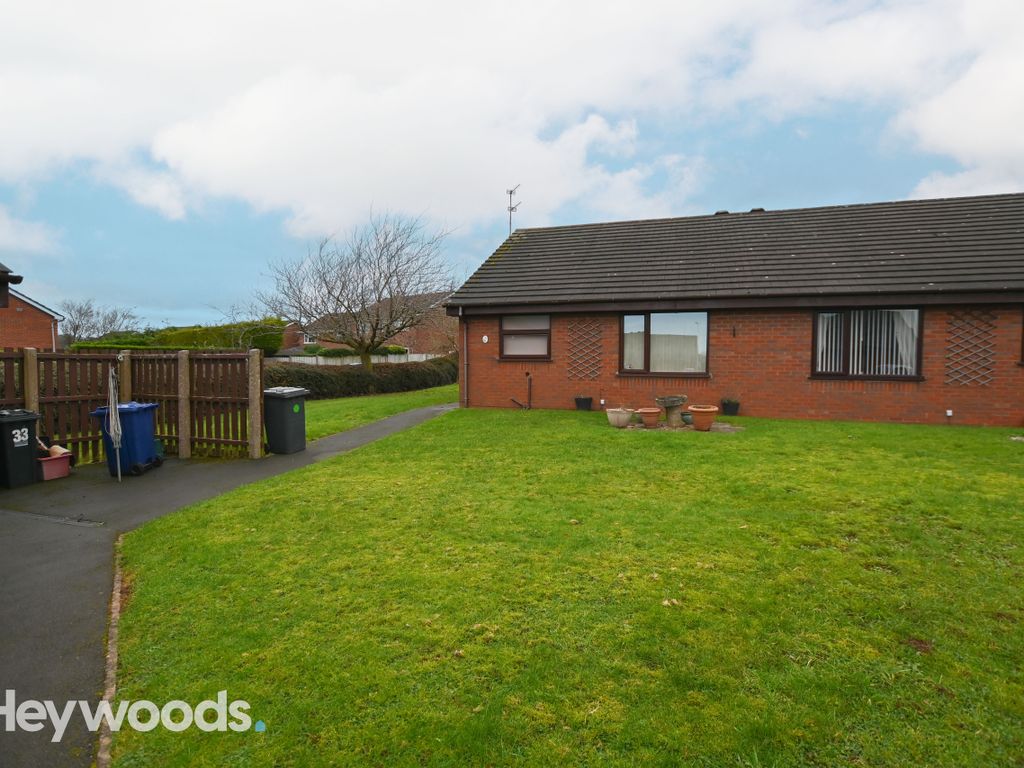 2 bed semidetached bungalow for sale in Churston Close, Westbury Park, Newcastle ST5, £70,000