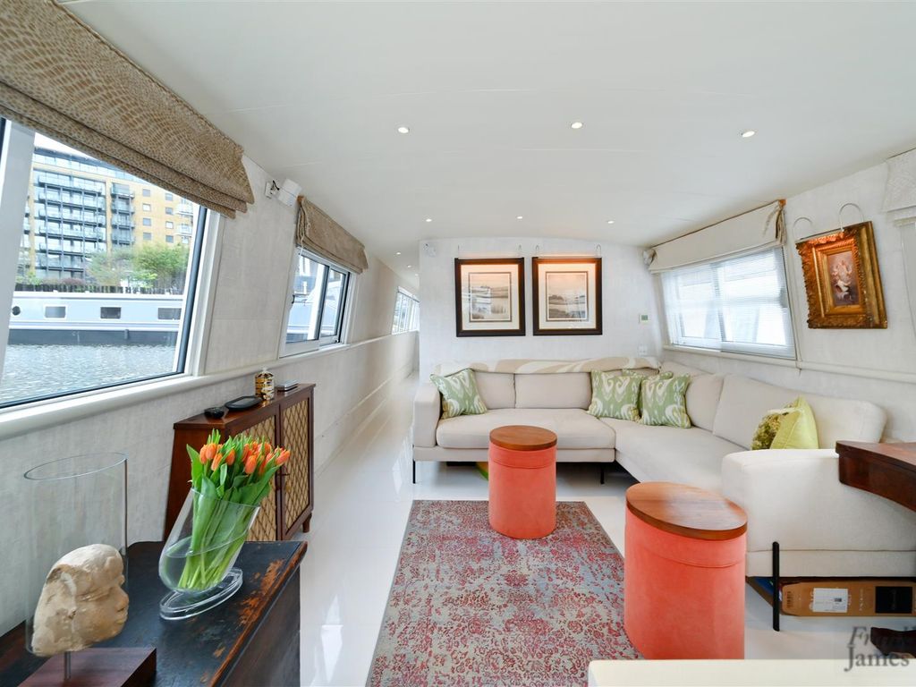 2 bed houseboat for sale in Goodhart Place, Limehouse Basin E14, £